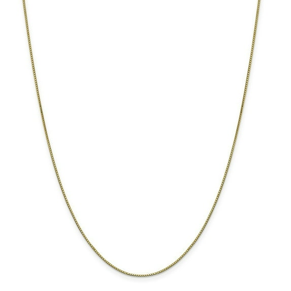 10k Yellow Gold .75mm BOX Chain Necklace - 2.5 Grams - 22 Inch - Lobster Claw