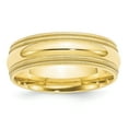 thumbnail image 1 of 10k Yellow Gold 7mm Double Milgrain Comfort Fit Band Size 4, 1 of 1
