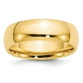 thumbnail image 1 of 10k Yellow Gold 7mm Standard Weight Comfort Fit Wedding Band Size 9.5 1CF070, 1 of 4