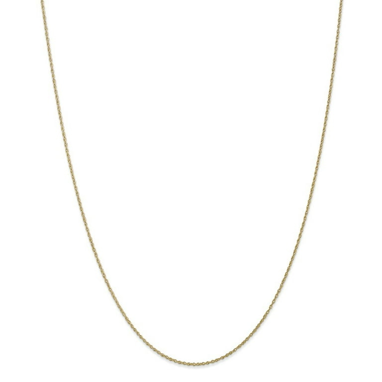 10k Yellow Gold .8mm Lite-Baby Rope Chain Necklace - .9 Grams - 20