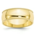 thumbnail image 1 of 10k Yellow Gold 8mm Milgrain Half Round Band Size 9.5, 1 of 1