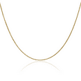 thumbnail image 1 of 10K Solid Yellow Gold 0.95mm Cable Rolo Link Chain Belcher Necklace, 1 of 4