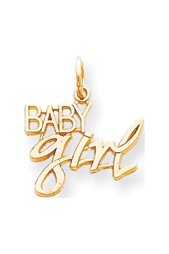 10k Yellow Gold Baby Girl Charm