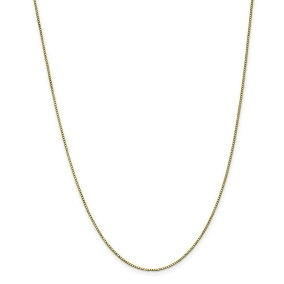 10k Yellow Gold Box Chain Necklace - 4.4 Grams - 24 Inch - Measures 1mm Wide