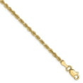 thumbnail image 1 of 10k Yellow Gold Bracelet Chain Styles Rope 2.5 mm 8 in Diamond-Cut, 1 of 2