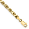 thumbnail image 1 of 10k Yellow Gold Bracelet Chain Styles Rope 4 mm 7 in Diamond-cut, 1 of 2