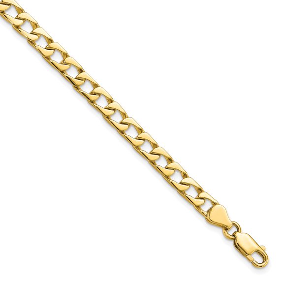 10k Yellow Gold Bracelet Fancy 5 mm 8 in Link