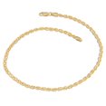 thumbnail image 1 of KoolJewelry 10k Yellow Gold Braided Alternate Ball and Bar Anklet (2.75 mm, 10 inch), 1 of 3