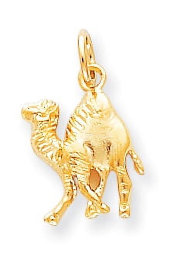 10k Yellow Gold Camel Charm Pendant