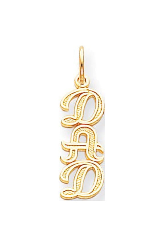 10k Yellow Gold DAD CHARM