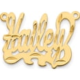 thumbnail image 1 of 10k Yellow Gold Diamond-cut Name Plate Polished Material Primary Handcrafted Feminine Glistening Bring sparkle and sophistication to your day, 1 of 4