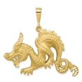 thumbnail image 1 of 10k Yellow Gold Dragon Charm Pendant, 1 of 7