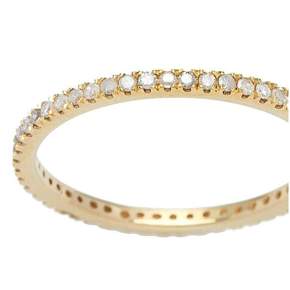 10k Yellow Gold Eternity Diamond Wedding Band (1/3 cttw, I-J Color, I2-I3 Clarity)