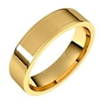thumbnail image 1 of 10k Yellow Gold Flat 5mm Comfort-fit Lightweight Flat Comfort-Fit Light Band Size 8 Ring for Women and Men, 1 of 2