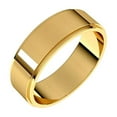 thumbnail image 1 of 10k Yellow Gold Flat Edge 6mm Flat Edge Band Size 9 Ring for Women and Men - 4.7 Grams, 1 of 2