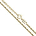 thumbnail image 1 of 10k Yellow Gold-Hollow Diamond-Cut Rope Chain 1.9mm Necklace 24" Jewelry Female Unisex, 1 of 5