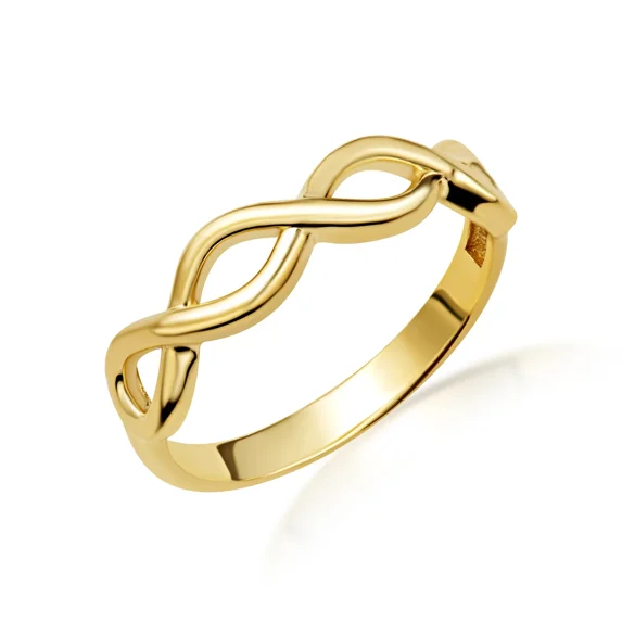 10k Yellow Gold Infinity Band Ring (Size 4)