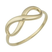 FREMADA KoolJewelry 10k Yellow Gold Infinity Ring