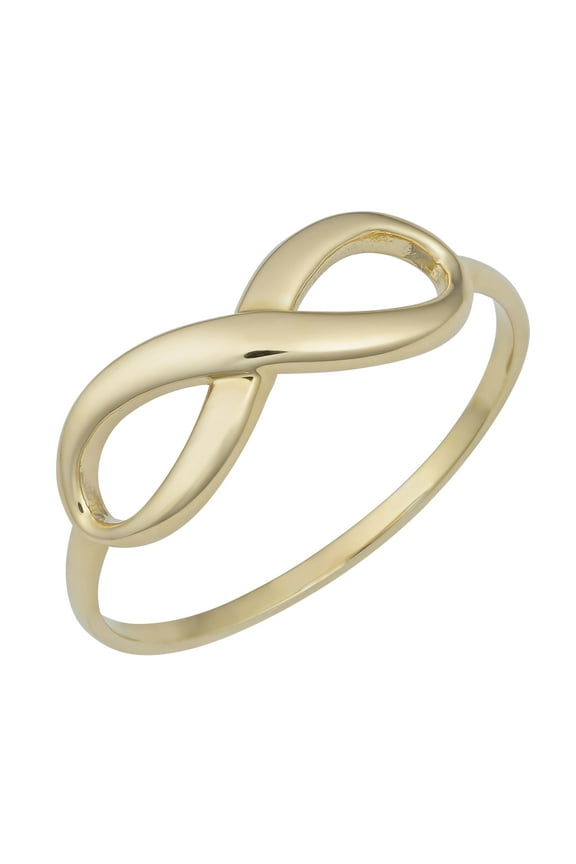 KoolJewelry 10k Yellow Gold Infinity Ring