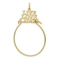 thumbnail image 1 of 10k Yellow Gold LIVE LOVE LAUGH Charm Pendant Holder, 1 of 4