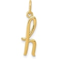 thumbnail image 1 of 10k Yellow Gold Letter h Initial Charm, 1 of 6