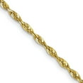 thumbnail image 1 of 10k Yellow Gold Lightweight Lobster Claw Closure 2.0mm Sparkle Cut Extra Lite Rope Chain Necklace 16 Inch - Chain Neckla, 1 of 2