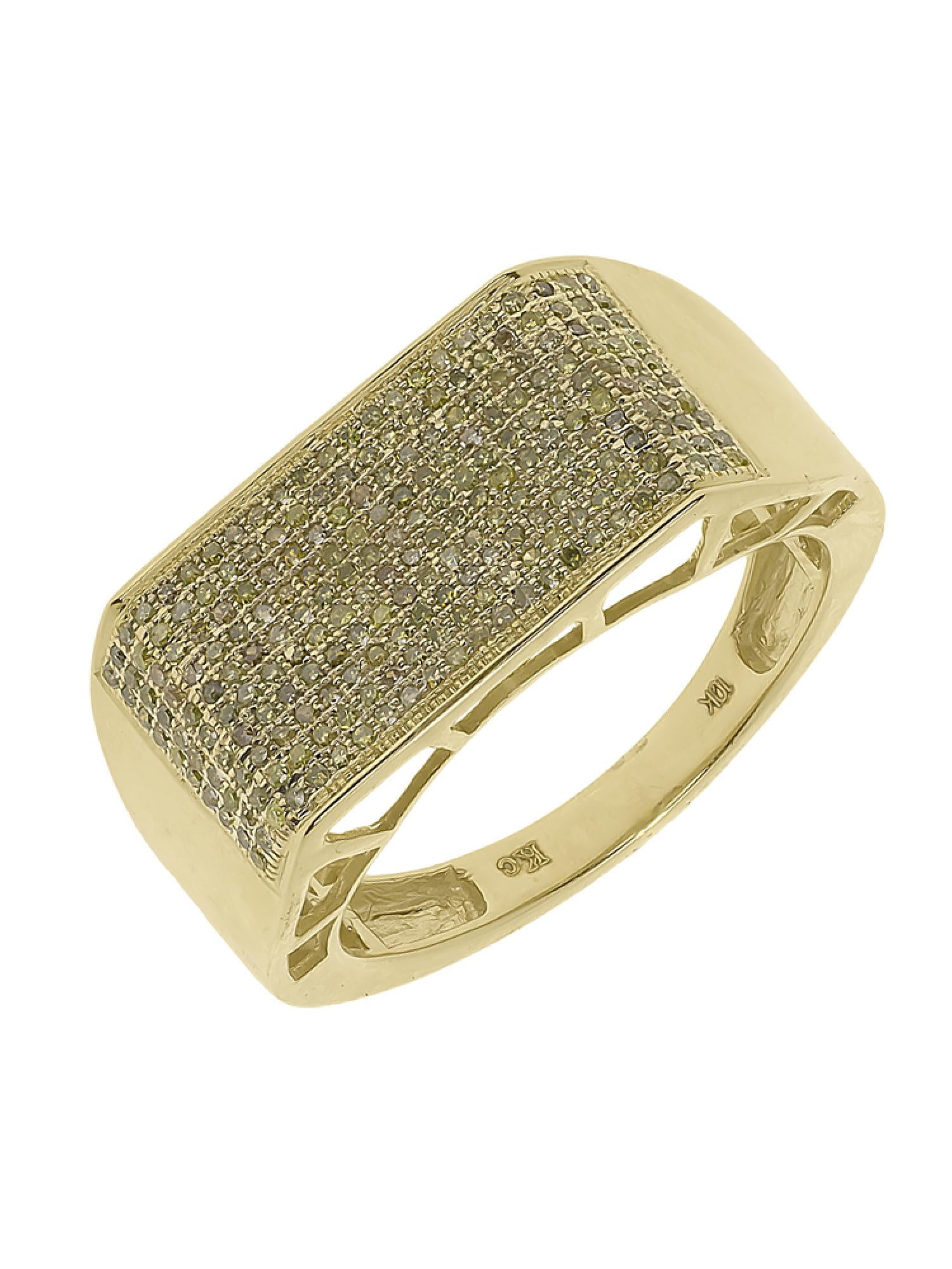 matte finish gold Wedding Ring Designs for women ADLR417G