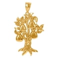 thumbnail image 1 of 10k Yellow Gold Mens Money Tree Currency Charm Pendant 72x38.8mm Wide Necklace for Men - 9.1 Grams, 1 of 2