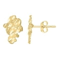 thumbnail image 1 of 10k Yellow Gold Mens Nugget Stud Earrings, 1 of 1