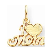 10k Yellow Gold Mom Charm