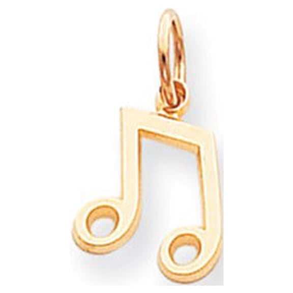 10k Yellow Gold Musical Note Charm