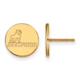 thumbnail image 1 of 10k Yellow Gold Official Licensed Collegiate Samford University (SU) Small Post Earrings, 1 of 4