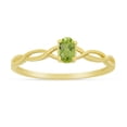 thumbnail image 1 of 10k Yellow Gold Oval Peridot Ring, 1 of 6