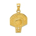 thumbnail image 1 of 10k Yellow Gold Polished Basketball Charm 23x16mm Wide Pendant Necklace for Women - .8 Grams, 1 of 2
