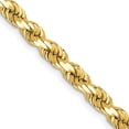 thumbnail image 1 of 10k Yellow Gold Solid 5mm Handmade Sparkle Cut Rope Chain Bracelet 8 Inch Lobster Claw - Identification Bracelet for Wom, 1 of 2