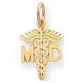 thumbnail image 1 of 10k Yellow Gold Solid Doctor of Medicine MD Charm, 1 of 4