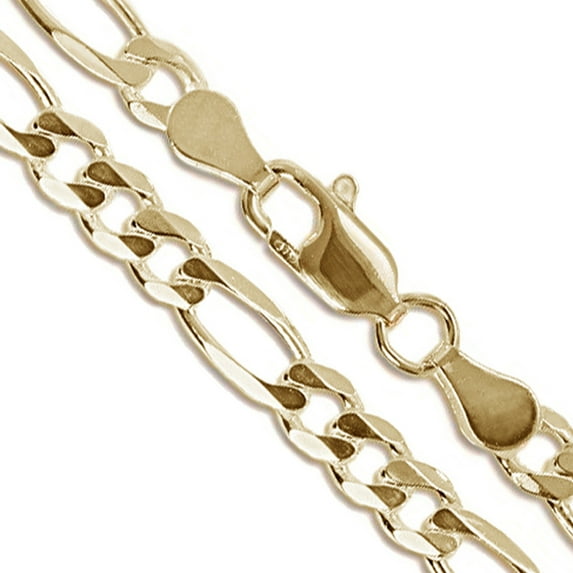 10k Yellow Gold Solid Figaro Link Chain 8.4mm Necklace 26" Jewelry Female Unisex