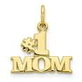 thumbnail image 1 of 10k Yellow Gold Solid Mom Charm Pendant, 1 of 7
