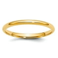 thumbnail image 1 of 10k Yellow Gold Solid Polished Lightweight 2mm Ltw Comfort-Fit Band Size 14 Ring Ring for Women and Men, 1 of 2