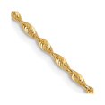 thumbnail image 1 of 10k Yellow Gold Solid Polished Lobster Claw Closure Valu plus 1.3mm Sparkle Cut Lightweight Chain Necklace 16 Inch - Cha, 1 of 2