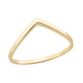 thumbnail image 1 of 10k Yellow Gold Stackable V-Shape Chevron Ring (Size 8.75), 1 of 2