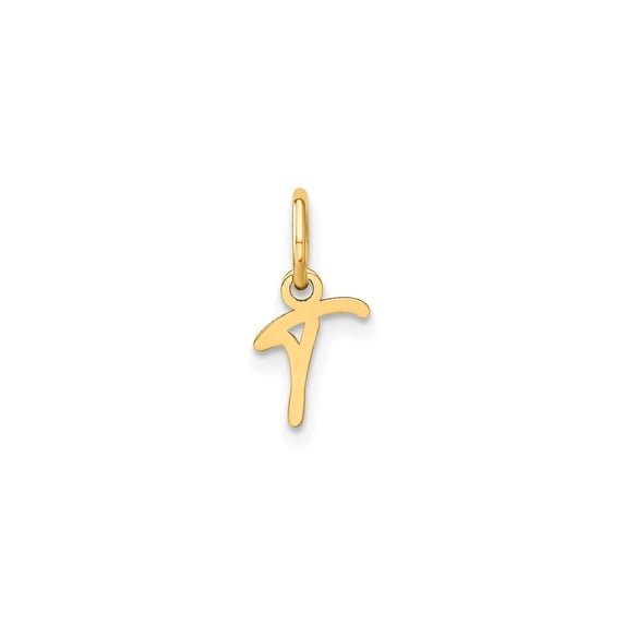 10k Yellow Gold Tau Cross Pendant for Women or Unisex Wear, Saint Francis Religious Symbol, Minimalist Christian Jewelry, Catholic Faith Charm, Spiritual Devotion Necklace