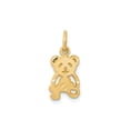 thumbnail image 1 of 10k Yellow Gold Teddy Bear Pendant Charm for Women, Dainty Cutout Design, Sentimental Symbol of Love and Innocence, Polished Finish, Cute Animal Necklace Jewelry, 1 of 5