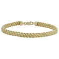 thumbnail image 1 of KoolJewelry 10k Yellow Gold Triple Rope Chain Bracelet (5.75 mm, 7.5 inch), 1 of 4