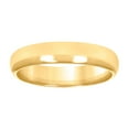 thumbnail image 1 of 10k Yellow Gold Unisex 4mm Hollow Comfort-fit Wedding Band Ring Size 6 Wedding Band for Women and Men, 1 of 2
