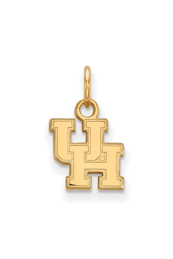 10k Yellow Gold University of Houston UH Logo NCAA Pendant Charm for Unisex Adults, Jewelry Stores Network