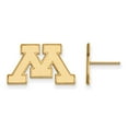 thumbnail image 1 of 10k Yellow Gold University of Minnesota Small Post Earrings, 1 of 4