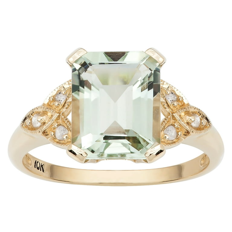 Vintage green store amethyst ring