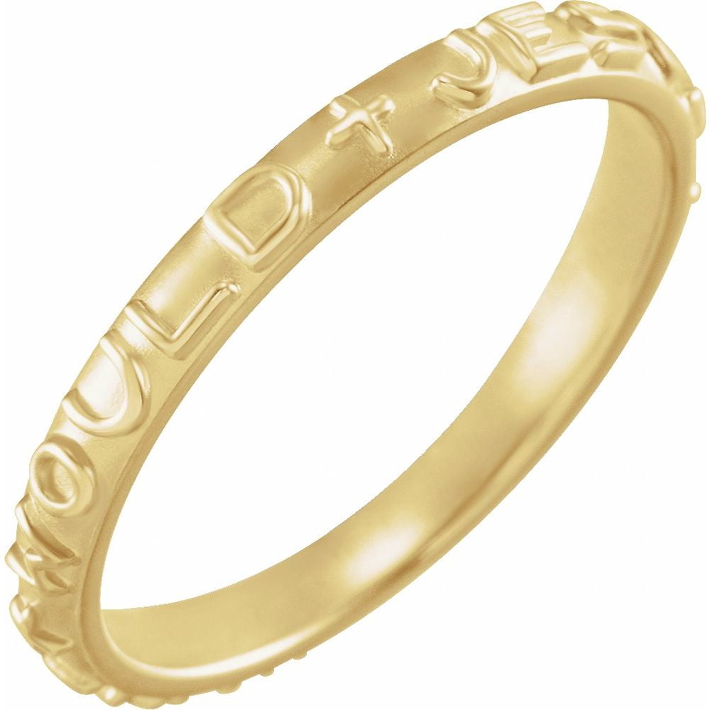 10k Yellow Gold What Would Jesus Do Prayer Religious Spiritual Fashion ...