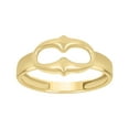 thumbnail image 1 of 10k Yellow Gold Womens Openwork Puff Fashion Ring, 1 of 2